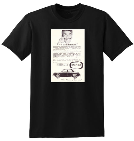 1959 RENAULT DAUPHINE AUSSIE AD TSHIRT