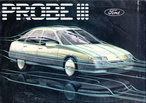 1981 FORD PROBE III CONCEPT USA AD ART PRINT POSTER