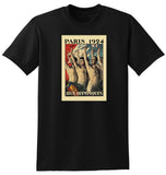 1924 PARIS OLYMPICS FRANCE TRAVEL AD TSHIRT