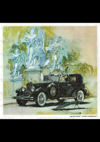 1930 DUPONT TOWN CABRIOLET REPRO AD ART PRINT POSTER