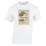 1952 JOWETT JAVELIN SALOON & JUPITER SPORT ROADSTER AUSSIE AD TSHIRT