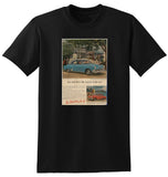 1952 STUDEBAKER COMMANDER V8 STARLINER HARDTOP & CHAMPION USA AD TSHIRT