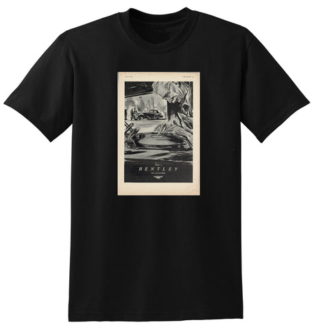 1953 BENTLEY SALOON ENGLISH UK AD TSHIRT