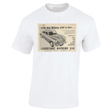 1953 EUSTACE WATKINS LTD WOLSELEY 444 SALOON ENGLISH UK REPRO AD TSHIRT