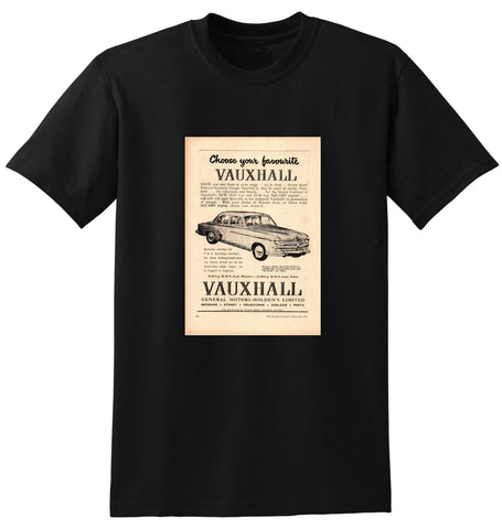 1953 VAUXHALL WYVERN VELOX GMH AUSSIE AD TSHIRT