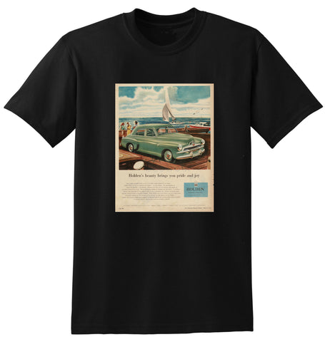 1954 FJ HOLDEN SEDAN AUSSIE AD TSHIRT