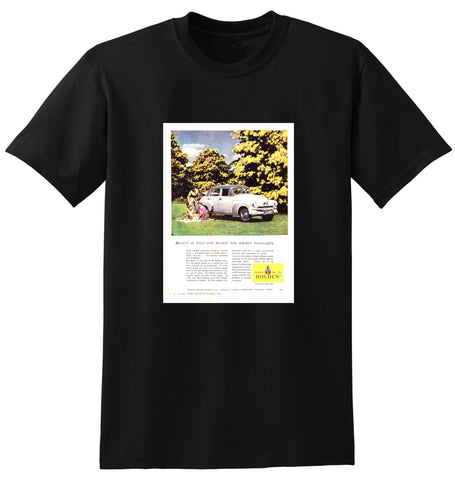 1954 FJ HOLDEN SEDAN AUSSIE AD TSHIRT