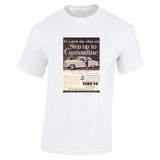 1954 FORD CUSTOMLINE V8 AUSSIE AD TSHIRT