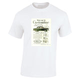 1954 FORD CUSTOMLINE V8 SEDAN AUSSIE AD TSHIRT