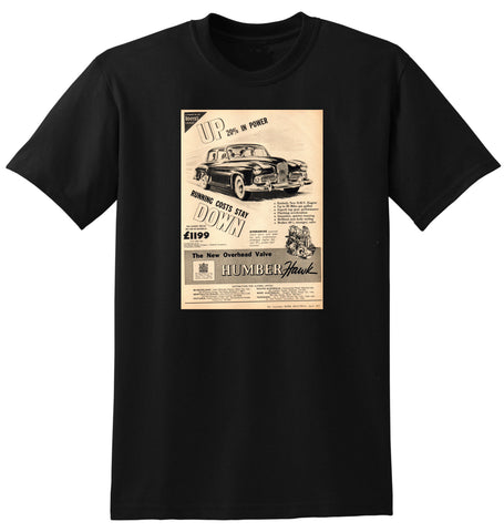 1955 HUMBER HAWK ROOTES GROUP AUSSIE AD TSHIRT