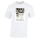 1955 INTERNATIONAL HARVESTER TRUCKS AR-110 UTILITY & AR-112 DROPSIDE AUSSIE AD TSHIRT