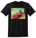 1955 PORSCHE 356 CABRIOLET AUSSIE REPRO AD TSHIRT