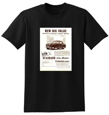 1955 STANDARD 10HP CADET SEDAN AUSSIE AD TSHIRT