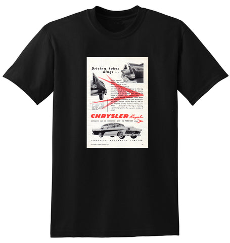 1957 AP1 CHRYSLER ROYAL SEDAN AUSSIE AD TSHIRT