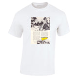 1957 CATERPILLAR CALL AN AMBULANCE QUICK! ROAD BUILDING EQUIPMENT AUSSIE AD TSHIRT