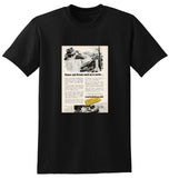 1957 CATERPILLAR HOMES & DREAMS WENT UP IN SMOKE AUSSIE AD TSHIRT