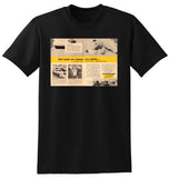 1957 CATERPILLAR OF AUSTRALIA PTY LTD BAD ROADS ARE COSTING AUSSIE AD TSHIRT