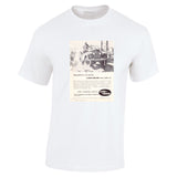 1957 LAND ROVER 4WD SERIES 1 ANYWHERE ON EARTH CAN TAKE AUSSIE AD TSHIRT