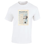 1957 VOLKSWAGEN BEETLE HALFWAY AROUND THE WORLD AUSSIE AD TSHIRT