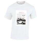 1958 AUSTIN HEALEY 100 SIX BMC AUSSIE AD TSHIRT