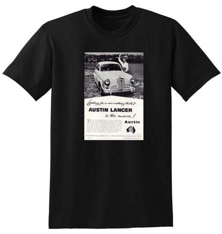 1958 AUSTIN LANCER SEDAN BMC AUSSIE AD TSHIRT