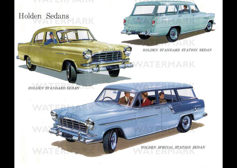 1958 FC HOLDEN SEDAN WAGON AUSSIE REPRO AD ART PRINT POSTER