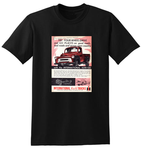 1958 INTERNATIONAL HARVESTER ASW-120 4X4 TRUCKS AUSSIE AD TSHIRT