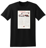 1958 INTERNATIONAL HARVESTER PUSH BUTTON PITCH FORKS AUSSIE AD TSHIRT