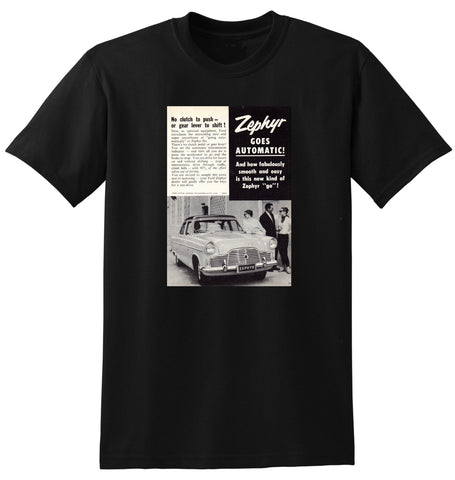 1959 FORD ZEPHYR-SIX MARK II SEDAN AUSSIE AD TSHIRT