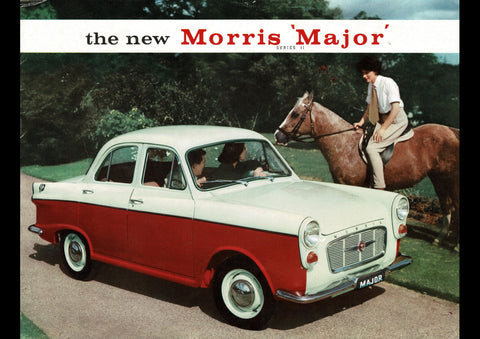 1959 MORRIS MAJOR SERIES II SEDAN BMC AUSSIE AD ART PRINT POSTER