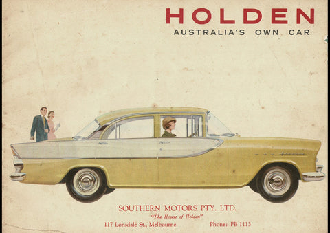 1960 FB HOLDEN STANDARD & SPECIAL SEDAN AUSSIE AD ART PRINT POSTER