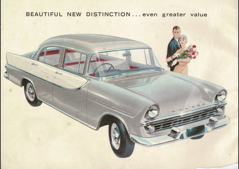 1960 FB HOLDEN STANDARD & SPECIAL SEDAN AUSSIE AD ART PRINT POSTER