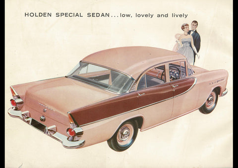 1960 FB HOLDEN STANDARD & SPECIAL SEDAN AUSSIE AD ART PRINT POSTER