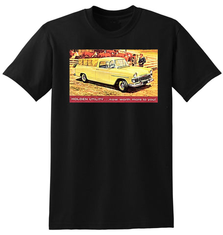 1961 HOLDEN EK UTILITY UTE AUSSIE REPRO AD TSHIRT