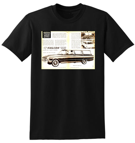 1961 XK FORD FALCON WAGONS AUSSIE AD TSHIRT