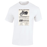 1963 BSA SUPER ROCKET MOTORCYCLES USA AD TSHIRT