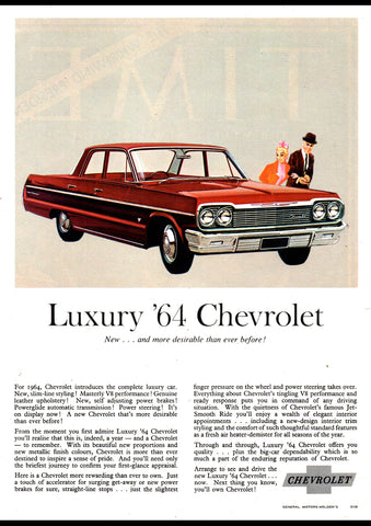 1964 CHEVROLET BEL AIR SEDAN AUSSIE AD ART PRINT POSTER