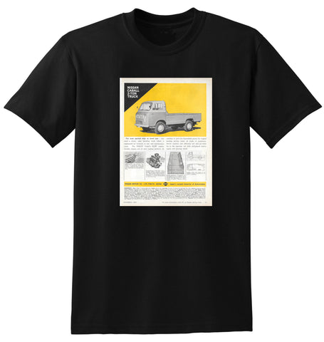 1964 NISSAN CABALL TRUCK INTERNATIONAL REPRO AD TSHIRT