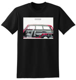 1964 VW VOLKSWAGEN 1500 GERMANY AD TSHIRT