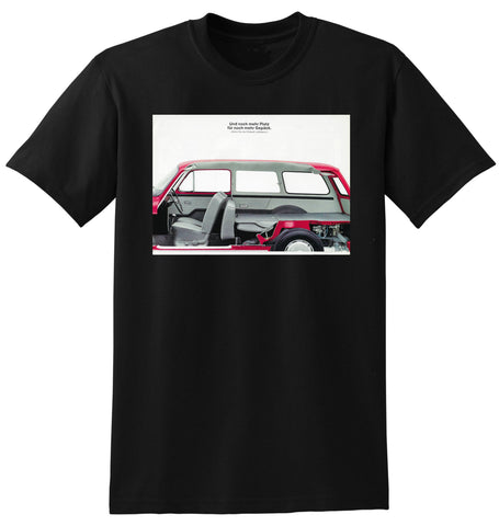 1964 VW VOLKSWAGEN 1500 GERMANY AD TSHIRT