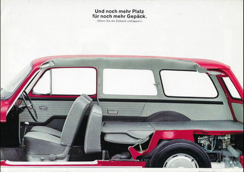 1964 VW VOLKSWAGEN 1500 GERMAN AD ART PRINT POSTER