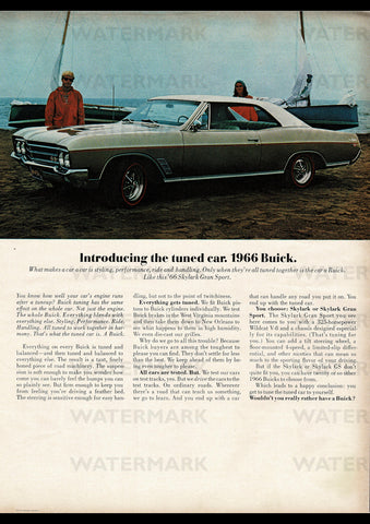 1966 BUICK SKYLARK GRAN SPORT COUPE USA AD ART PRINT POSTER