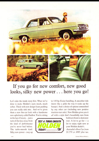 1966 HR HOLDEN SPECIAL SEDAN & STATION SEDAN WAGON AUSSIE AD ART PRINT POSTER