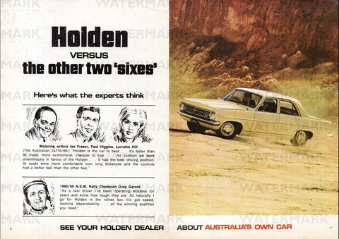 1967 HR HOLDEN SPECIAL SEDAN AUSSIE AD ART PRINT POSTER