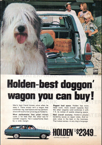 1967 HR HOLDEN SPECIAL WAGON AUSSIE AD ART PRINT POSTER