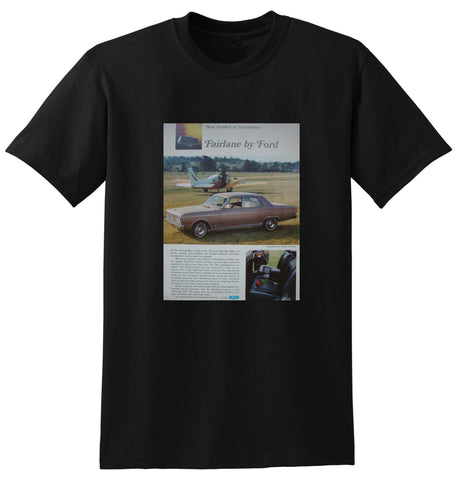 1967 ZA FORD FAIRLANE 500 AUSSIE AD TSHIRT