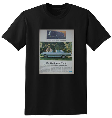 1967 ZA FORD FAIRLANE 500 AUSSIE AD TSHIRT