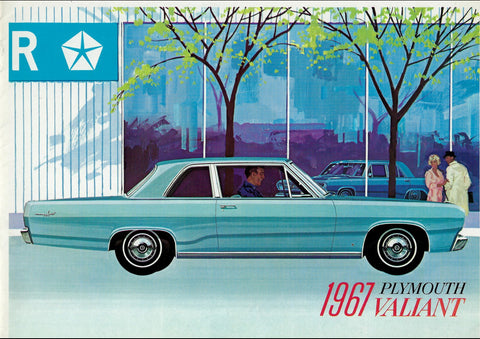 1967 CHRYSLER PLYMOUTH VALIANT SWISS FRENCH REPRO AD ART PRINT POSTER