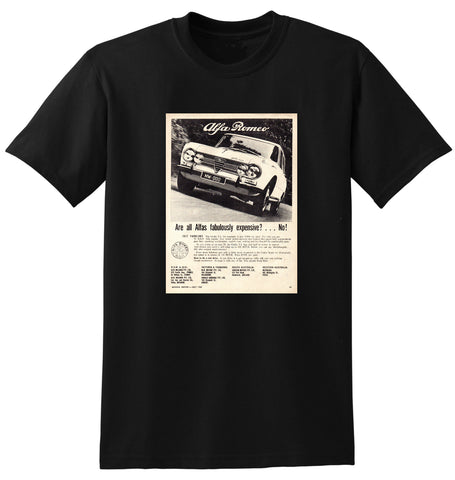 1968 ALFA ROMEO GIULIA TI AUSSIE AD TSHIRT