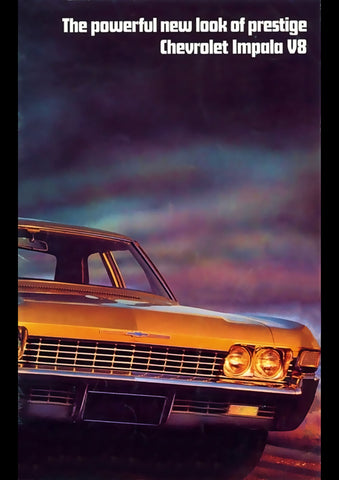 1968 CHEVROLET IMPALA V8 AUSSIE AD ART PRINT POSTER